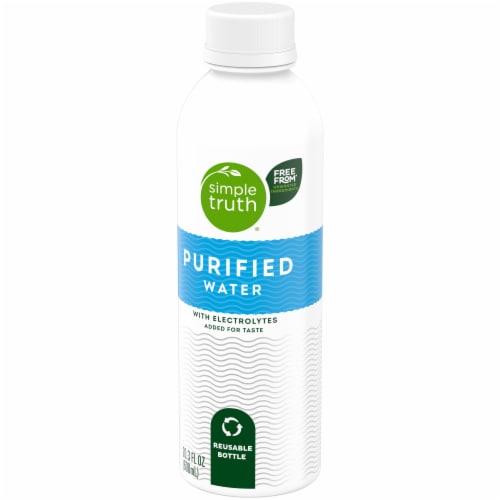 Simple Truth® Purified Electrolyte Bottled Water Perspective: top