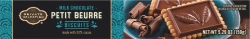 Private Selection® Milk Chocolate Petit Beurre Biscuits Perspective: top