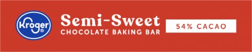 Kroger® Semi-Sweet Chocolate Baking Bar Perspective: top