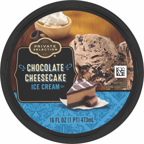 Private Selection® Chocolate Cheesecake Ice Cream Perspective: top