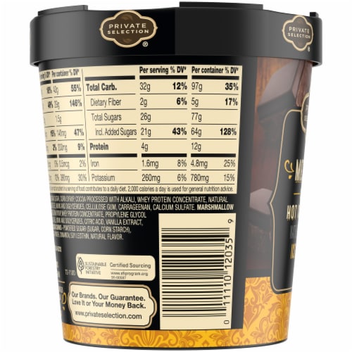 Private Selection® Mexican Style Hot Chocolate Ice Cream Pint Perspective: top