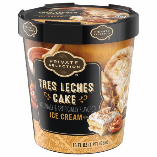 Private Selection Tres Leches Cake Ice Cream Pint Perspective: top