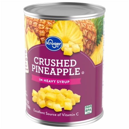 Kroger® Canned Crushed Pineapple in Heavy Syrup Perspective: top
