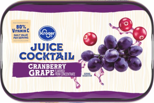 Kroger Cranberry Grape Cocktail Perspective: top
