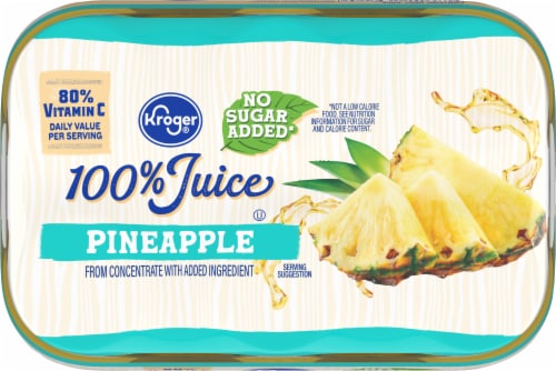 Kroger® 100% Pineapple Juice Bottles Perspective: top