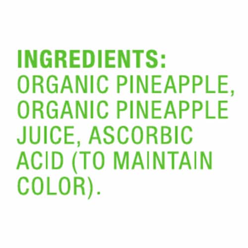 Simple Truth Organic® Canned Pineapple Chunks No Sugar Added in Pineapple Juice Perspective: top