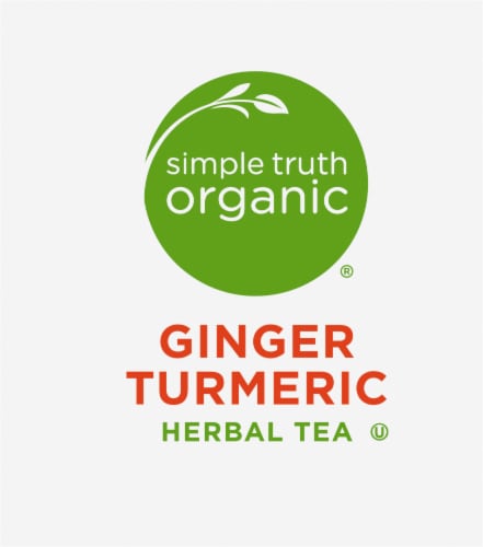 Simple Truth Organic® Ginger Turmeric Herbal Tea Perspective: top