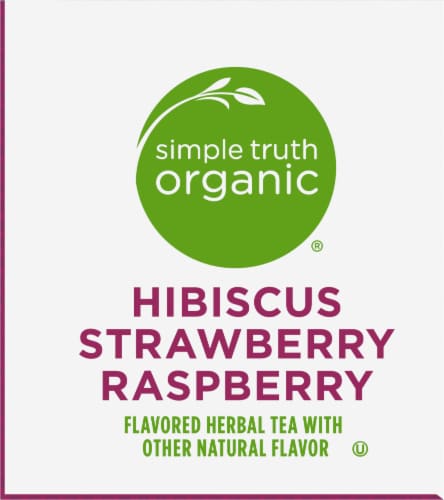 Simple Truth Organic® Hibiscus Strawberry Raspberry Tea Perspective: top