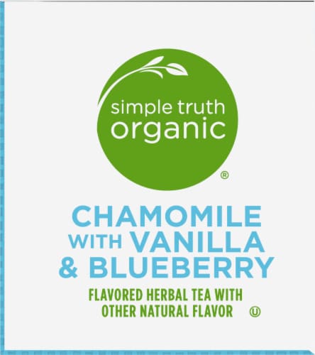 Simple Truth® Vanilla & Blueberry Chamomile Herbal Tea Perspective: top