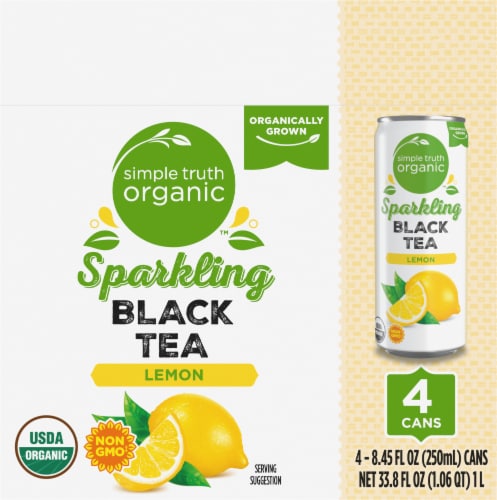 Simple Truth Organic™ Sparkling Lemon Black Tea Perspective: top