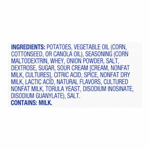 Kroger® Crispy & Crunchy Sour Cream & Onion Potato Chips Perspective: top