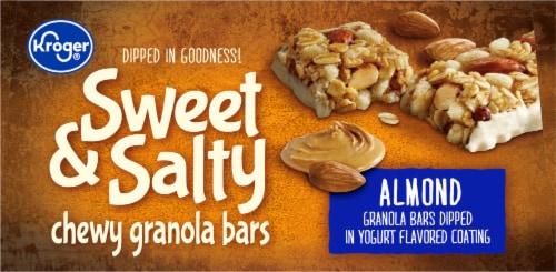 Kroger® Sweet & Salty Almond Granola Bars Perspective: top