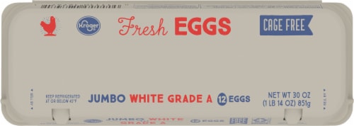 Kroger® Grade A Jumbo Eggs Perspective: top
