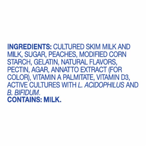 Kroger® Peach Blended Lowfat Yogurt Tub Perspective: top