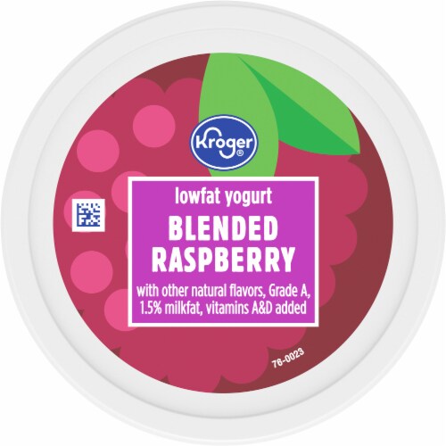 Kroger® Low Fat Yogurt Blended Raspberry Perspective: top