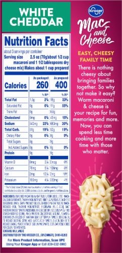 Kroger® White Cheddar Macaroni and Cheese Perspective: top