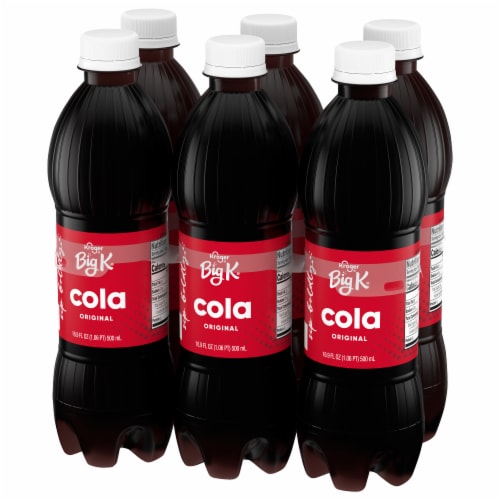 Big K® Cola Original Soda Bottles Perspective: top