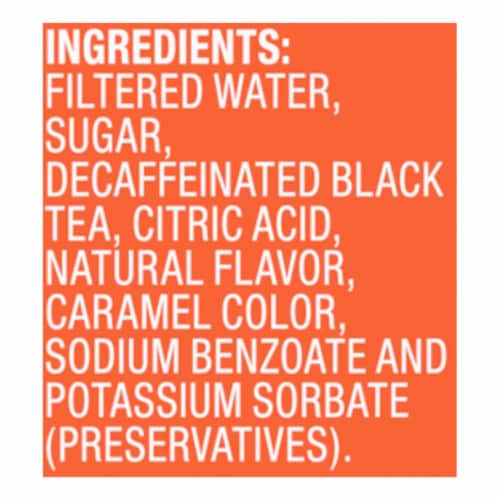 Kroger® Sweet Iced Tea Peach Decaf Perspective: top