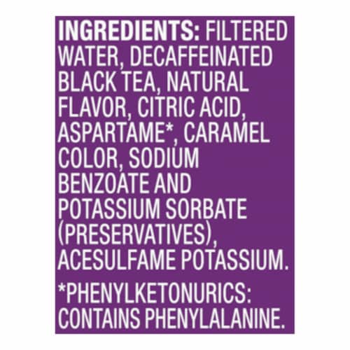 Kroger® Zero Sugar Sweet Iced Tea Blackberry Decaf Perspective: top