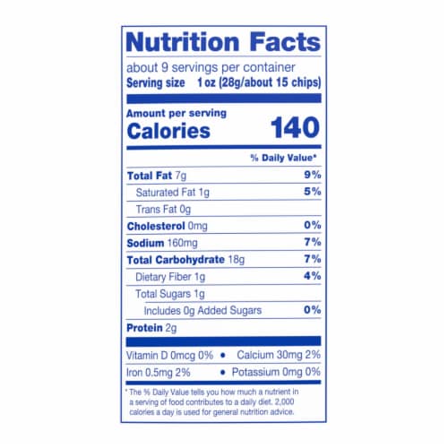 Kroger® Mexican Style Street Corn Tortilla Chips Perspective: top