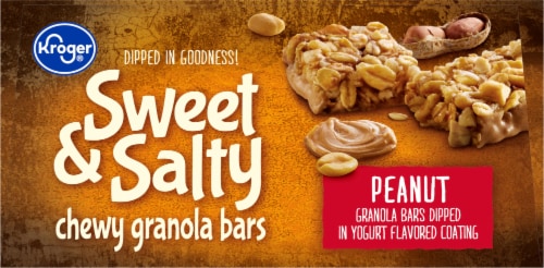 Kroger® Sweet & Salty Peanut Granola Bars Perspective: top
