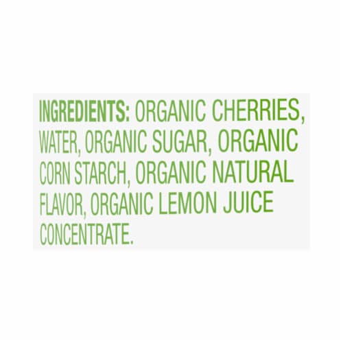 Simple Truth Organic® Cherry Pie Filling Whole Cherries Perspective: top