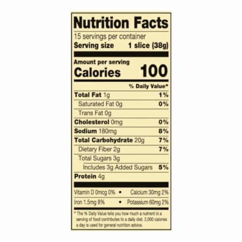 Western Hearth® Artisan 100% Whole Wheat Bread Perspective: top