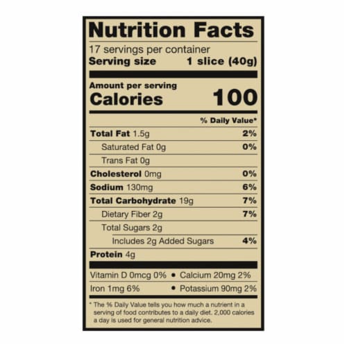 Private Selection® 100% Whole Wheat Bread Wide Pan Perspective: top