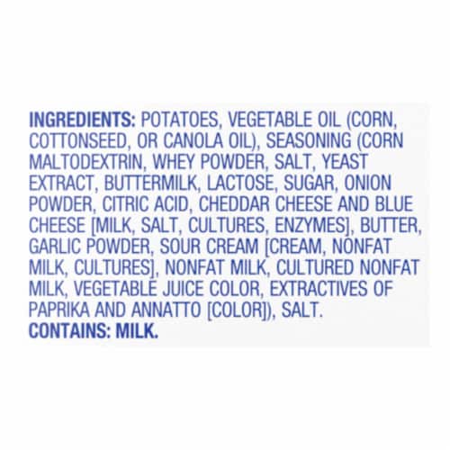 Kroger® Hot Cheddar Potato Chips Perspective: top