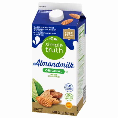 Simple Truth® Dairy Free Original Almond Milk Half Gallon Perspective: top