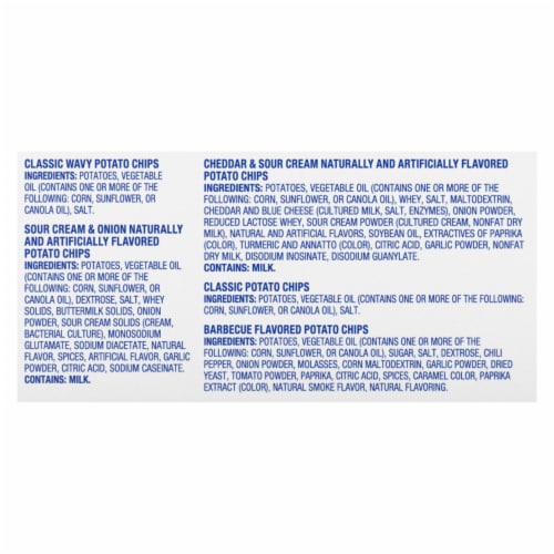 Kroger® Potato Chip Variety Pack Perspective: top