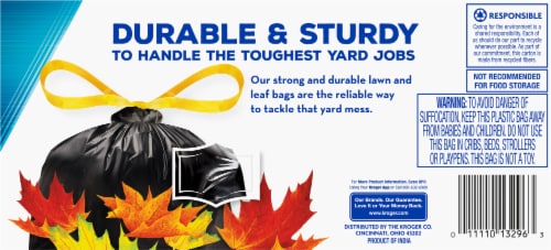 Kroger® 39 Gallon Lawn & Leaf Dawstring Bags Perspective: top