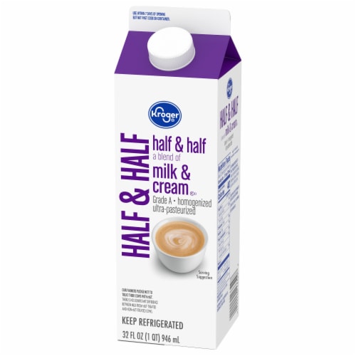 Kroger® Half and Half Half Gallon Perspective: top
