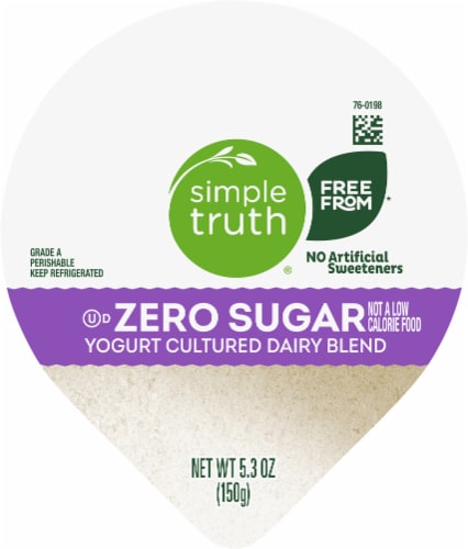 Simple Truth® Vanilla Zero Sugar Yogurt Cup Perspective: top