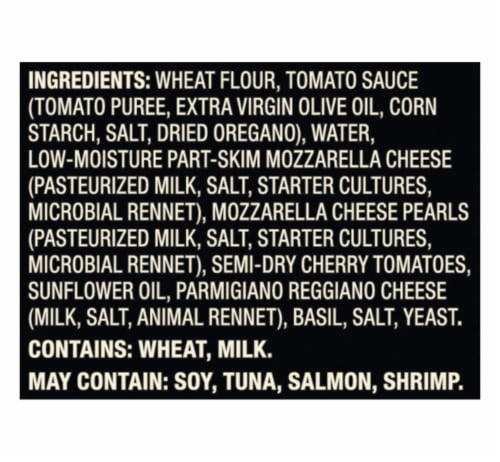 Private Selection® Margherita Neapolitan Style Crust Frozen Pizza Perspective: top