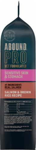 ABOUND® Pro Vet Formulated Sensitive Skin & Stomach Adult Dry Cat Food Salmon & Brown Rice Perspective: top