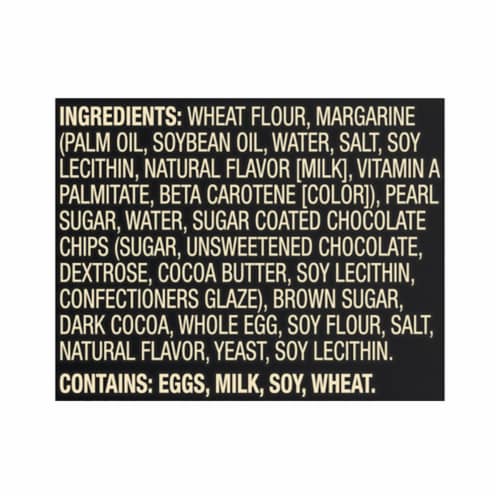 Private Selection® Belgian Style Chocolate Brownie Liege Waffles Perspective: top