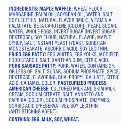 Kroger® Sausage Egg Cheese Waffle Perspective: top