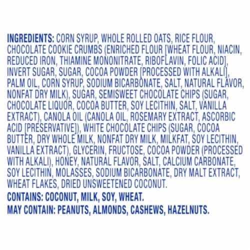 Kroger® Cookies & Créme Chewy Granola Bars Perspective: top