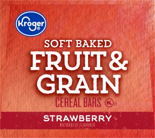Kroger® Soft Baked Fruit & Grain Strawberry Cereal Bar Perspective: top