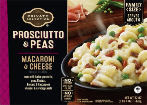 Private Selection® Prosciutto & Peas Macaroni and Cheese Perspective: top