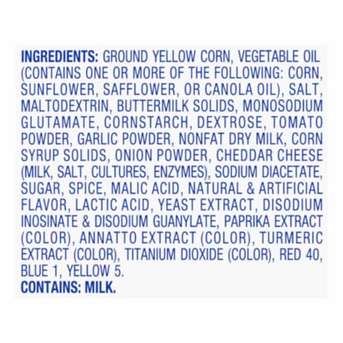 Kroger® Zesty Ranch Tortilla Chips Perspective: top