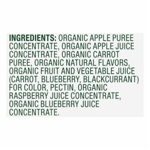 Simple Truth Organic® Raspberry & Blueberry Fruit & Veggie Strips Perspective: top