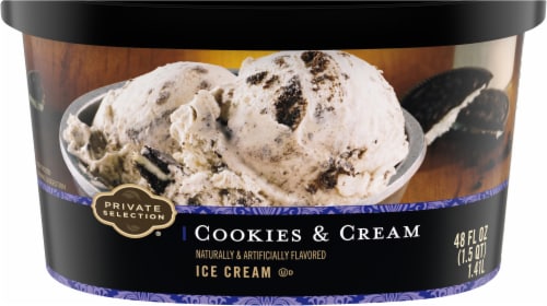 Private Selection® Cookies & Cream Ice Cream Tub Perspective: top