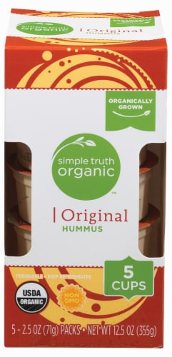 Simple Truth Organic™ Original Hummus Cups Perspective: top