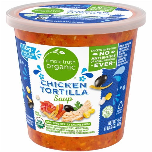 Simple Truth Organic® Chicken Tortilla Soup Perspective: top