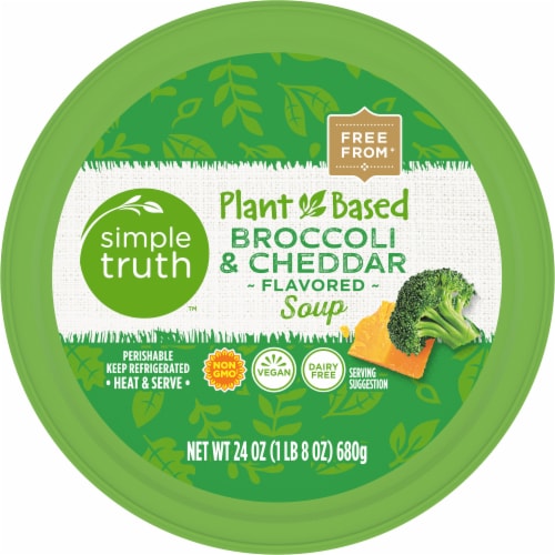 Simple Truth Vegan Broccoli & Cheddar Soup Perspective: top