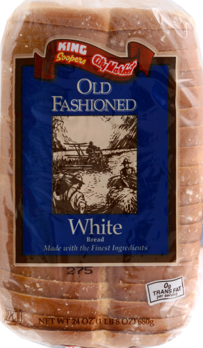 King Soopers Old Fashion White Bread Perspective: top