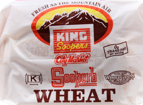 King Sooper's Wheat Bread Perspective: top