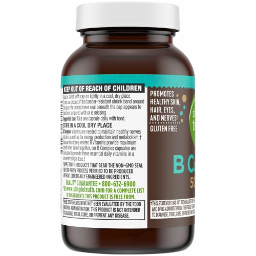 Simple Truth® B Complex Capsules Perspective: top